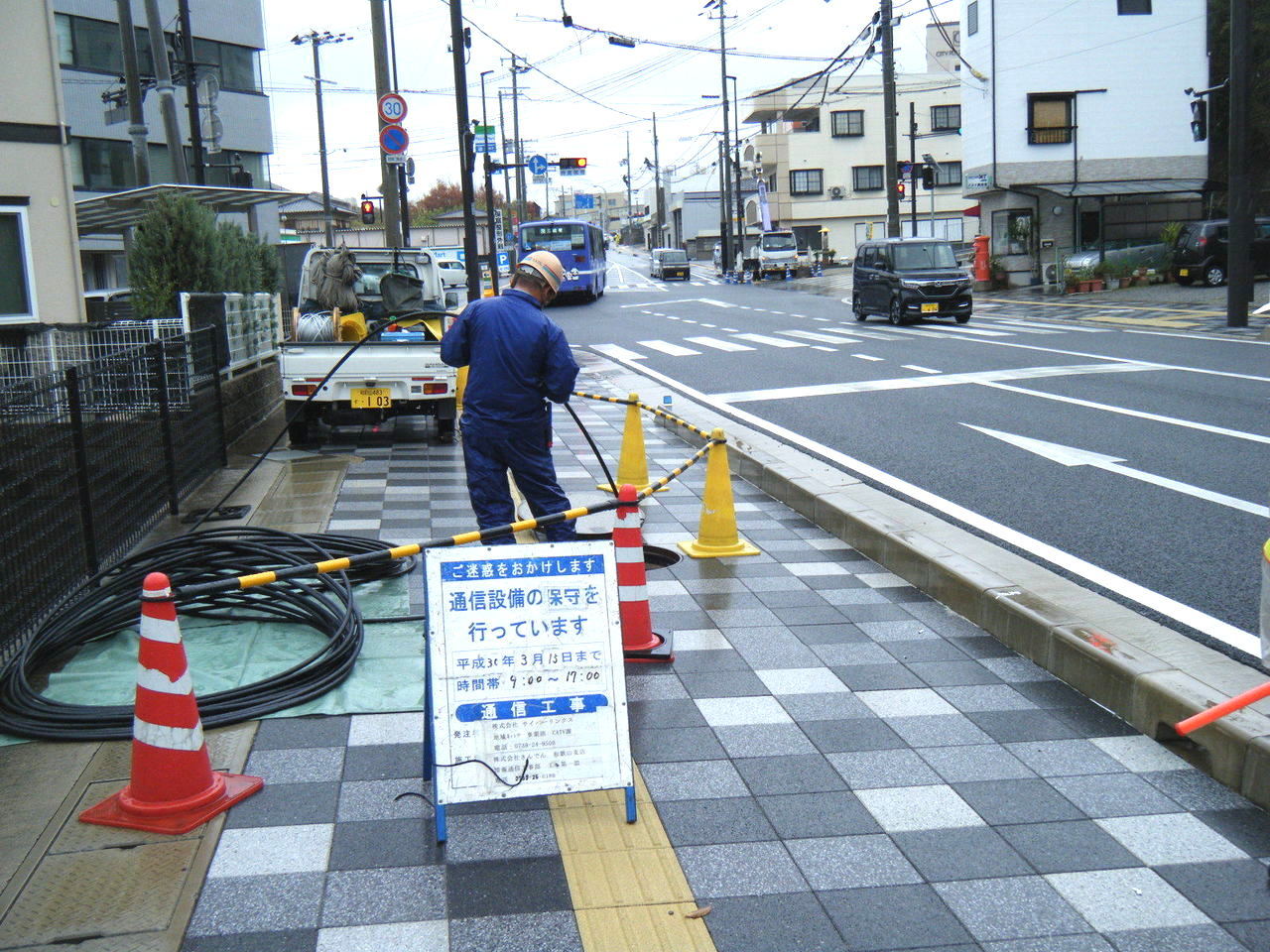 テクノ 地中管路ケーブル敷設工事